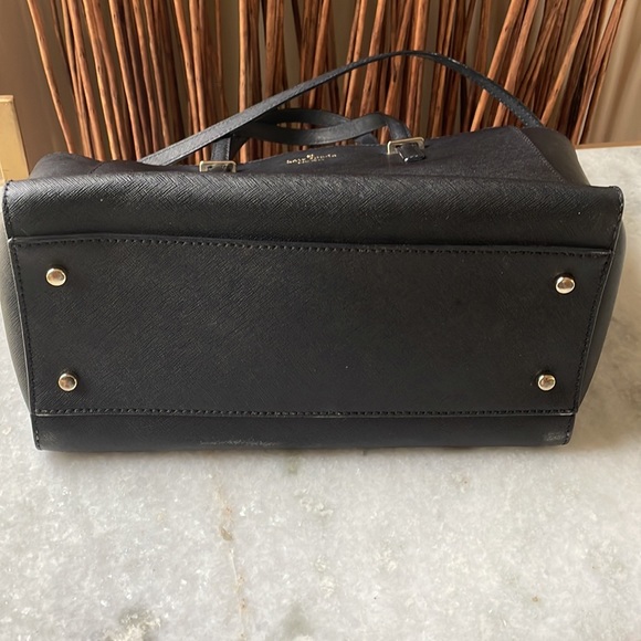 Kate Spade New York black satchel with crossbody strap - Picture 7 of 10